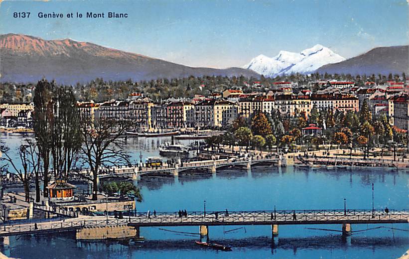Genève, Genève et le Mont Blanc