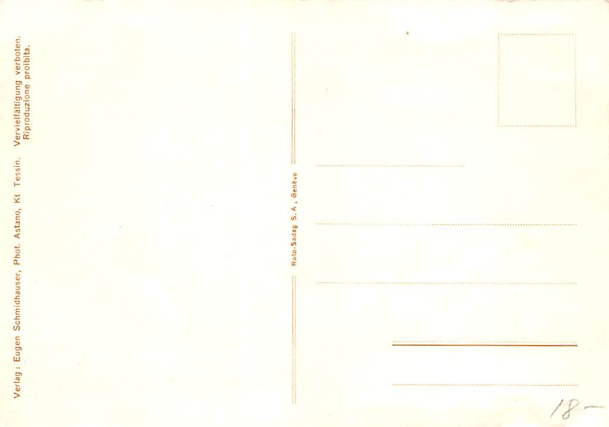 Astano, Blick aus dem Park des Hotel-Pension Post