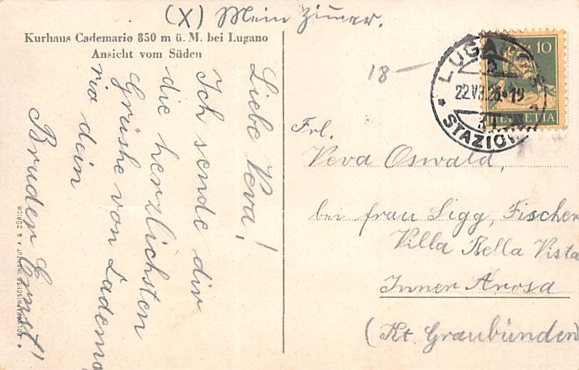 Cademario, Kurhaus Cademario bei Lugano