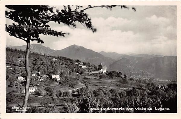 Cademario, Cademario con vista su Lugano