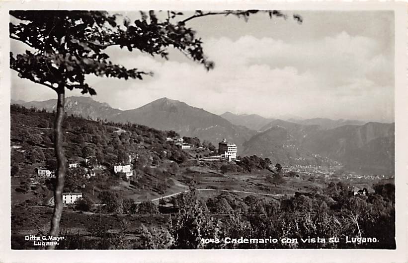 Cademario, Cademario con vista su Lugano