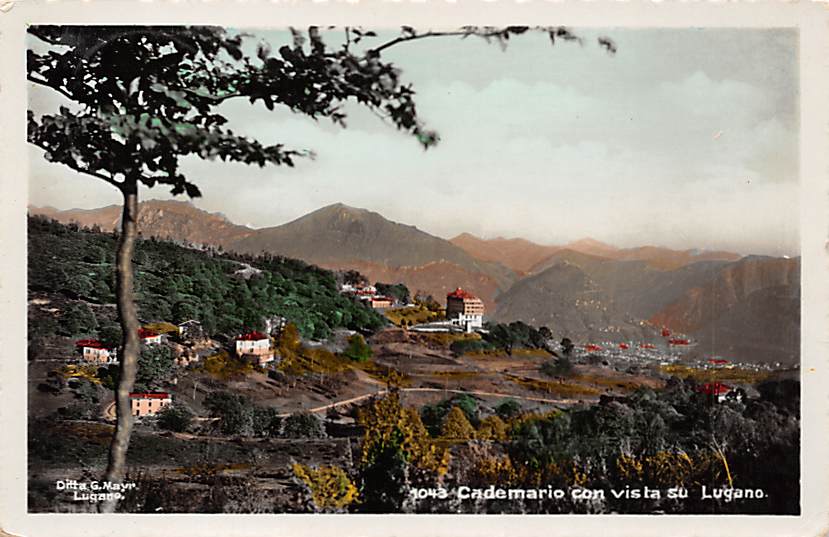 Cademario, Cademario con vista su Lugano