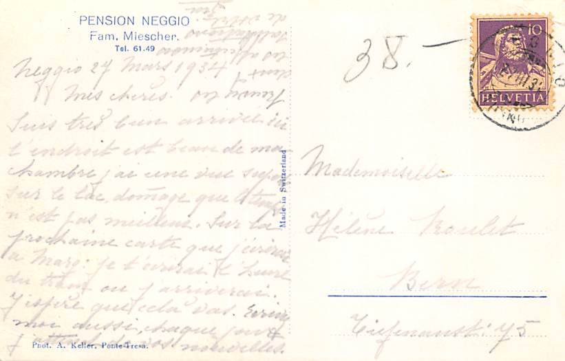 Neggio, Pension Neggio