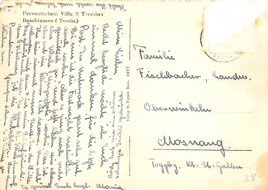 Bombinasco, Preventorium Villa S. Teresina