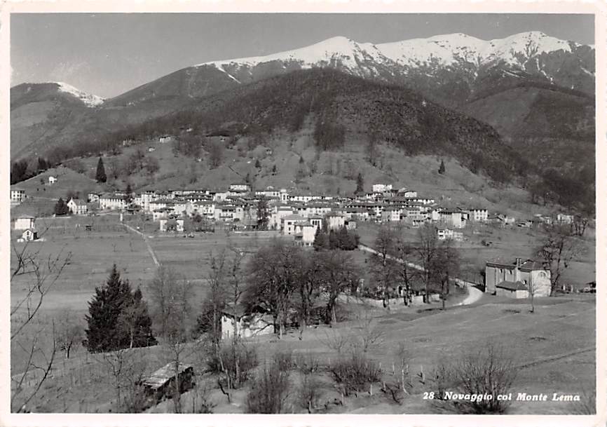 Novaggio, col Monte Lema
