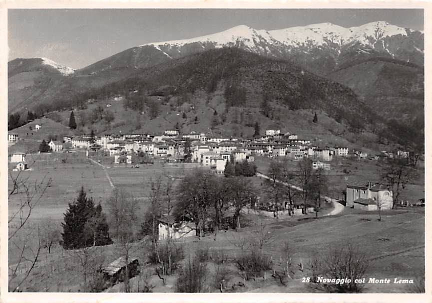 Novaggio, col Monte Lema