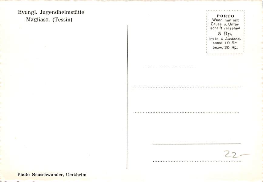 Magliaso, Evangel. Jugendheimstätte