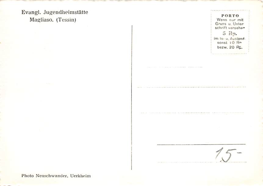 Magliaso, Evangel. Jugendheimstätte