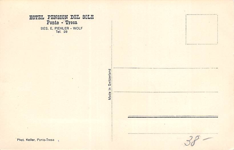 Ponte Tresa, Hotel Pension del Sole