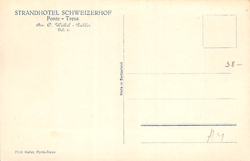 Ponte Tresa, Strandhotel Schweizerhof