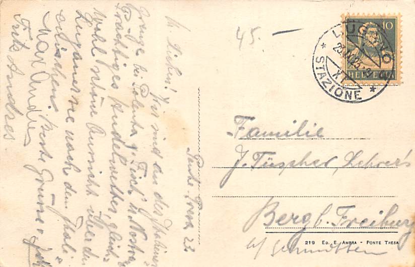 Ponte Tresa, col sig. Ambra