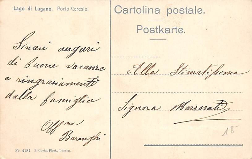 Porto Ceresio, Lago di Lugano