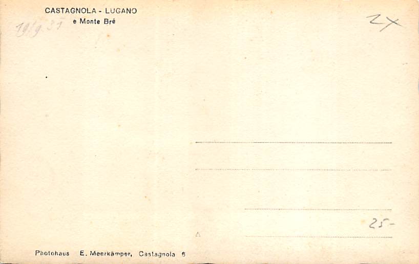 Castagnola, Lugano e Monte Bré