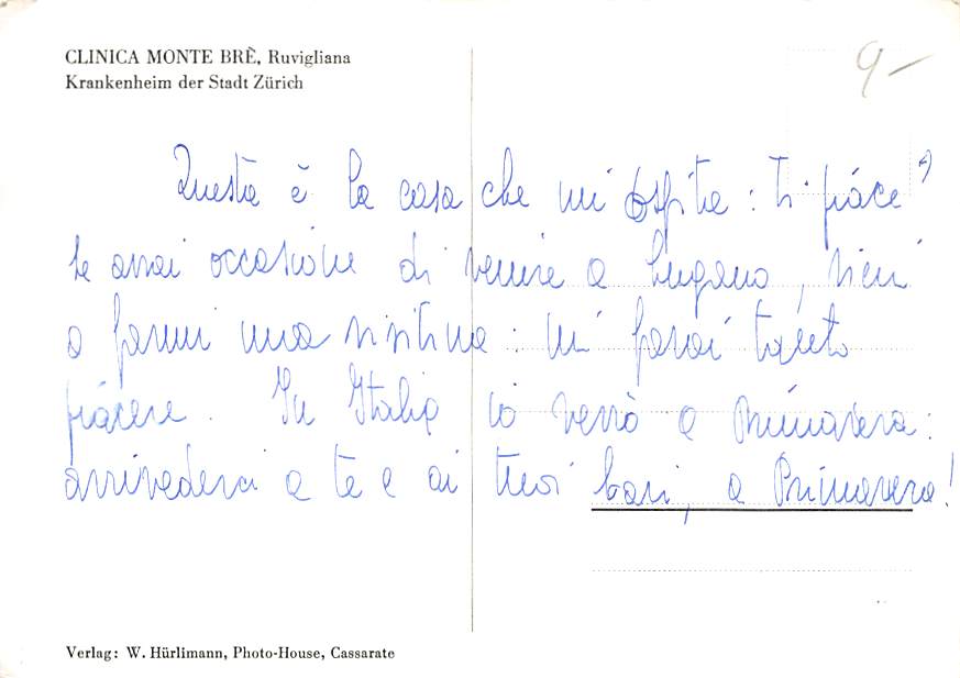 Ruvigliana, Clinica Monte Bré