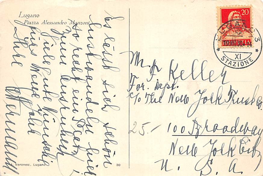 Lugano, Piazza Alessandro Manzoni