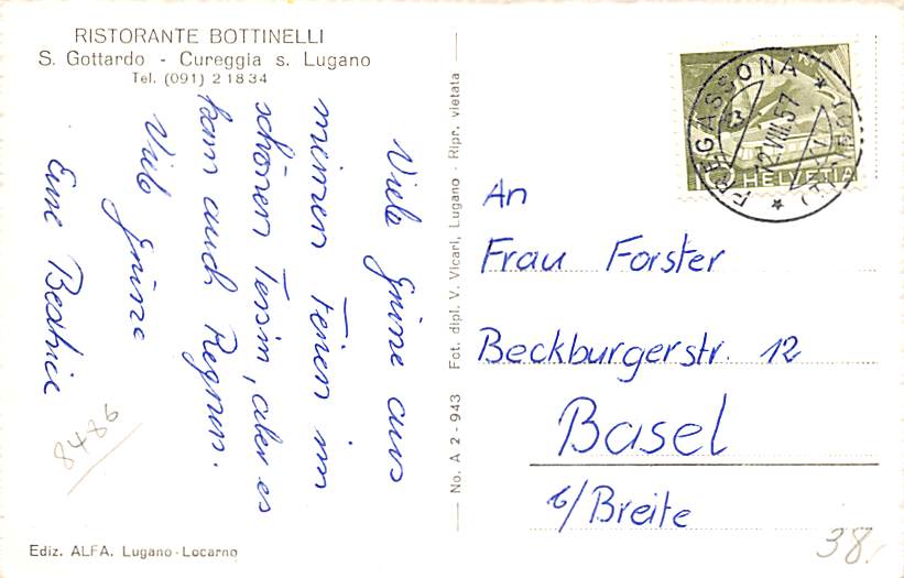 Lugano, Ristorante Bottinelli S. Gottardo