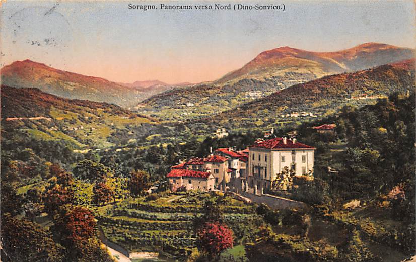 Lugano, Soragno, Panorama verso Nord