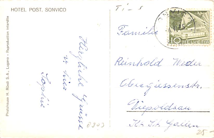 Sonvico, Hotel Post