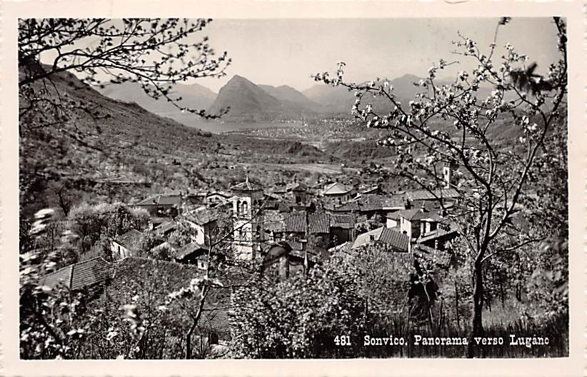 Sonvico, Panorama verso Lugano