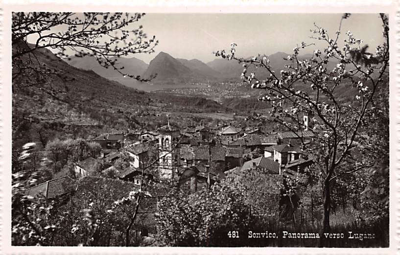 Sonvico, Panorama verso Lugano