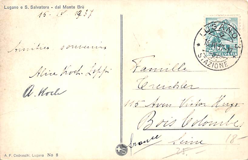 Lugano, e S. Salvatore - dal Monte Bré