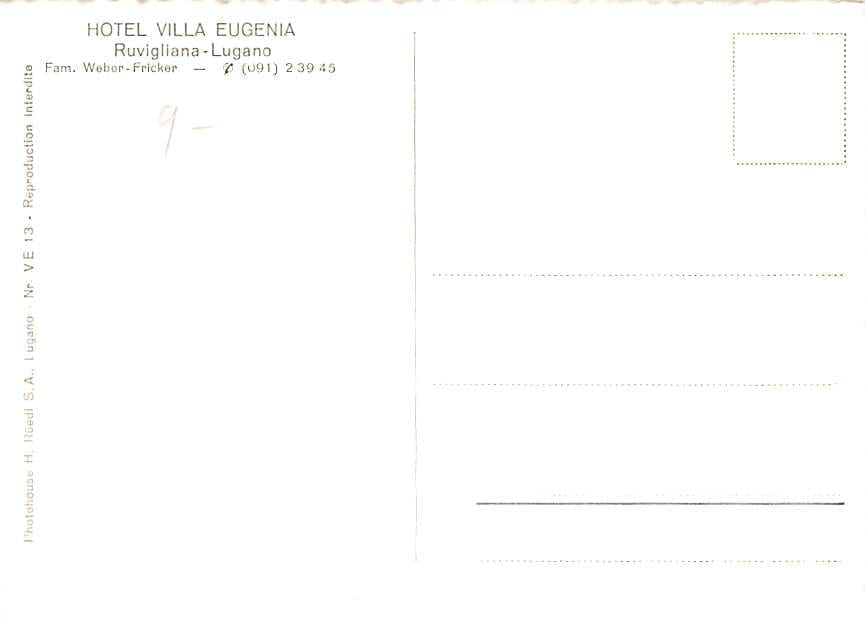 Ruvigliana, Lugano, Hotel Villa Eugenia