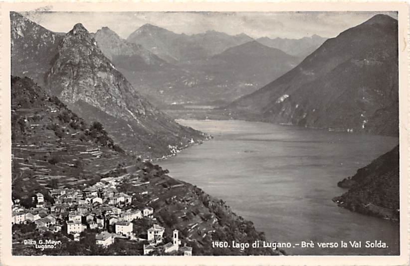 Bré, Lago di Lugano - Bré verso la Val Solda