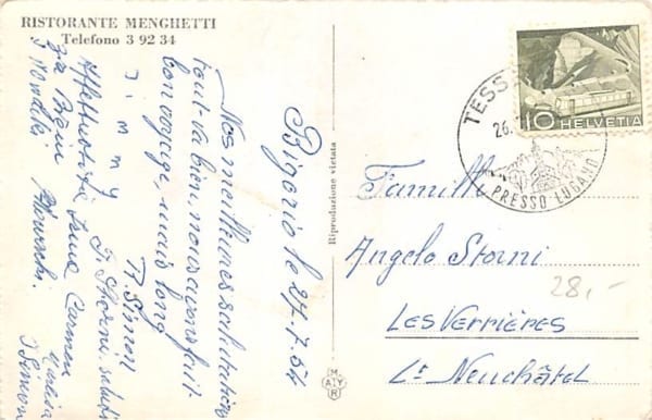 Bigorio, Ristorante Menghetti