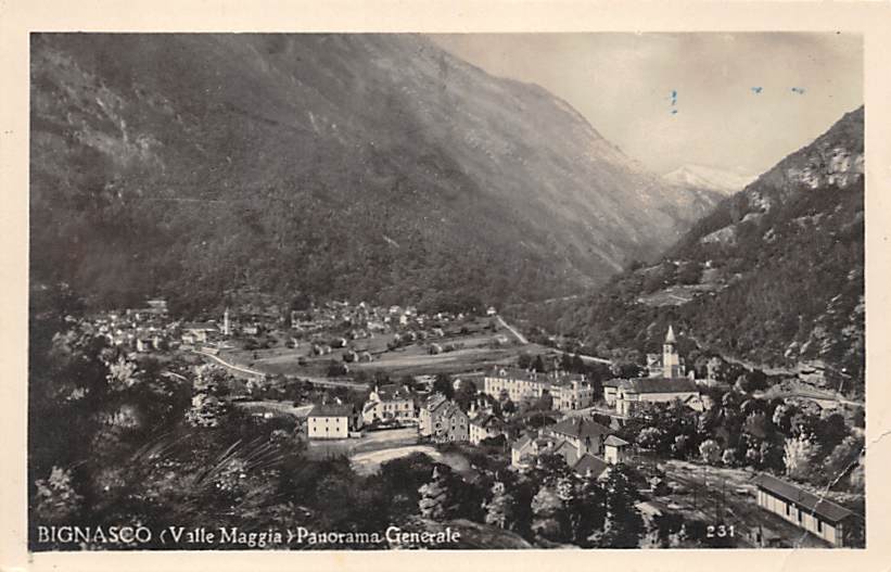 Bignasco, Valle Maggia Panorama Generale