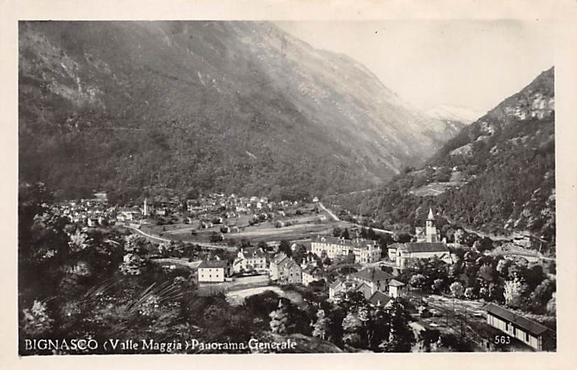Bignasco, Valle Maggia Panorama Generale