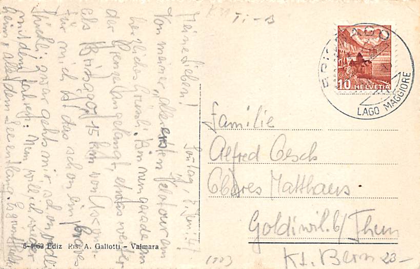 Brissago, Frontiera Italo-Svizzera