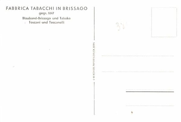 Brissago, Fabbrica tabacchi
