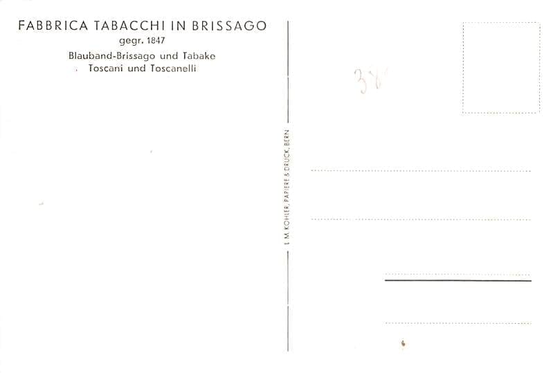 Brissago, Fabbrica tabacchi