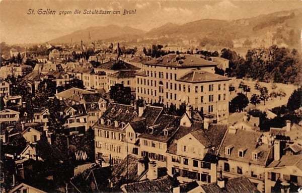 St.Gallen, gegen die Schulhäuser am Brühl