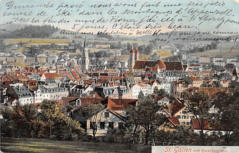 St.Gallen, vom Rosenberg aus