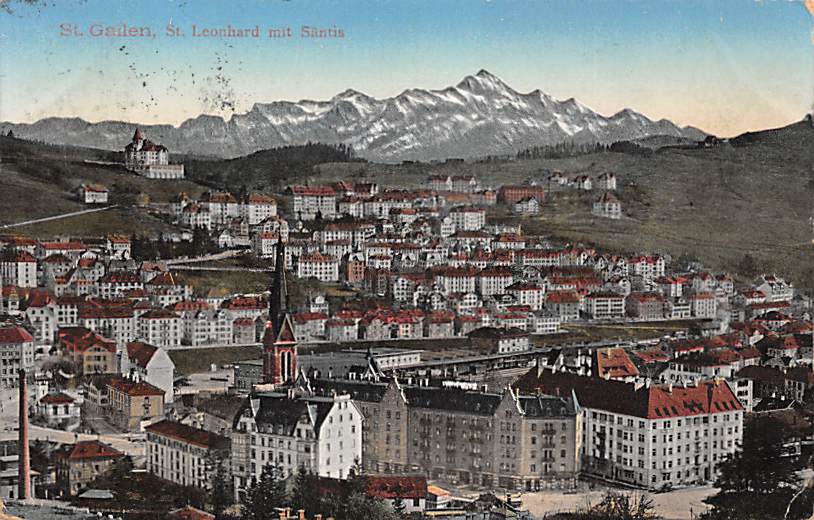 St.Gallen, St.Leonhard mit Säntis