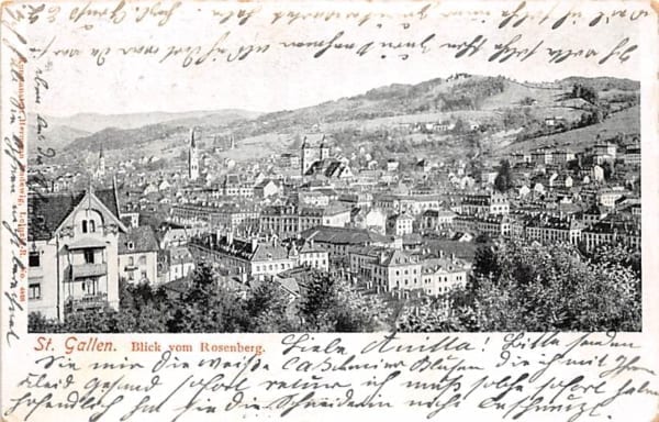 St.Gallen, Blick vom Rosenberg