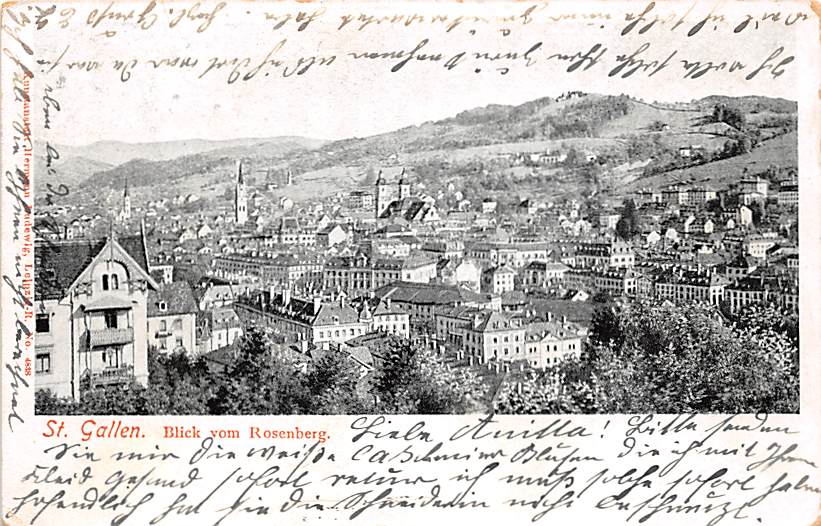 St.Gallen, Blick vom Rosenberg