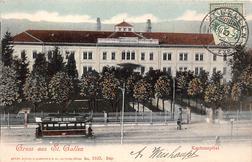 St.Gallen, Gruss aus St.Gallen - Kantonspital