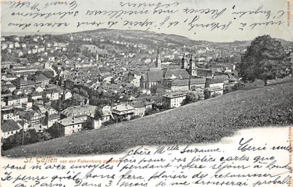 St.Gallen, von der Falkenburg gesehen
