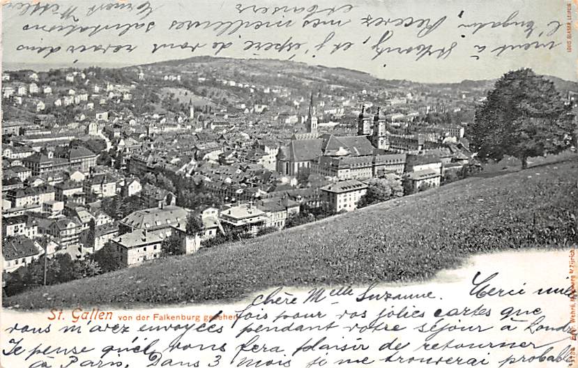 St.Gallen, von der Falkenburg gesehen