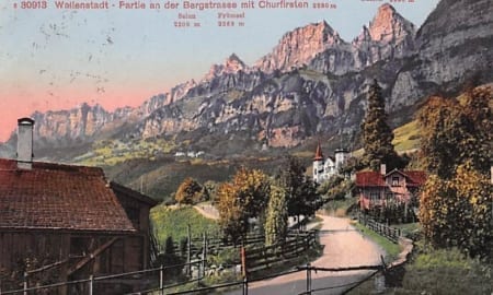 Wallenstadt, Partie an der Bergstrasse