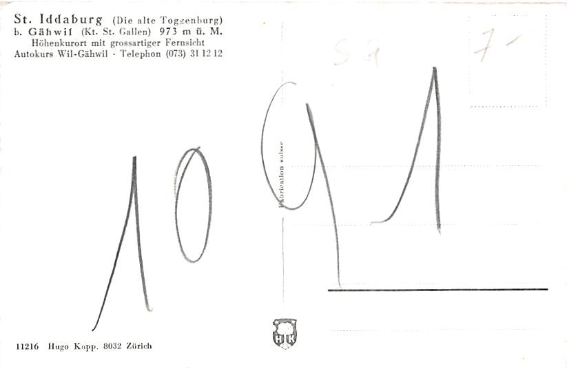 Gähwil, St. Iddaburg