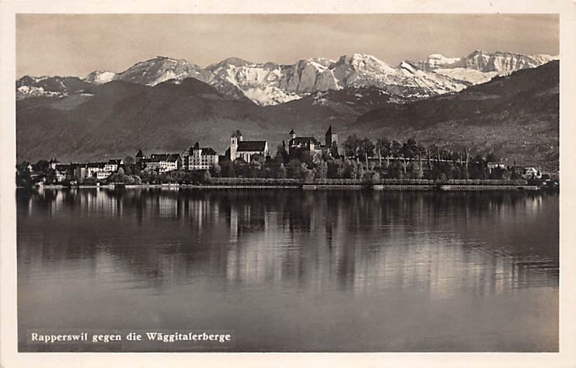 Rapperswil, gegen die Wäggitalerberge