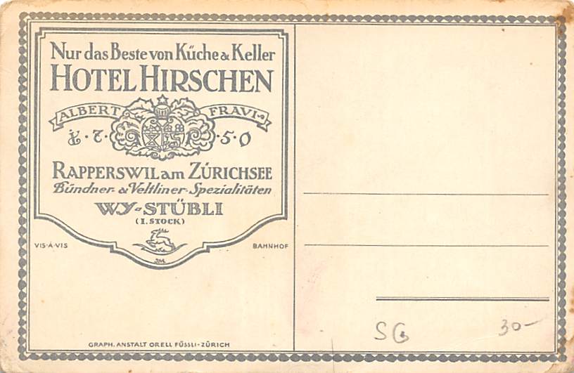 Rapperswil, Hotel Hirschen