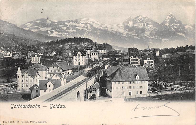 Goldau, Gotthardbahn