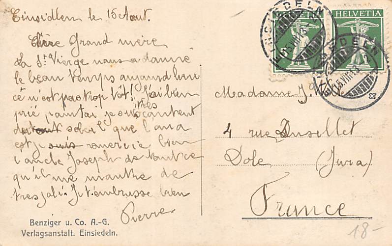 Einsiedeln, mit den Alpen