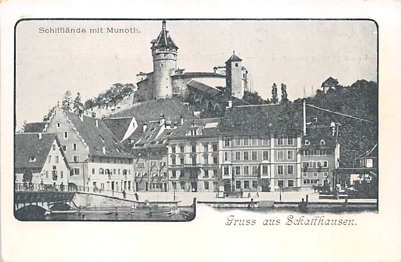 Schaffhausen, Schifflände mit Munoth