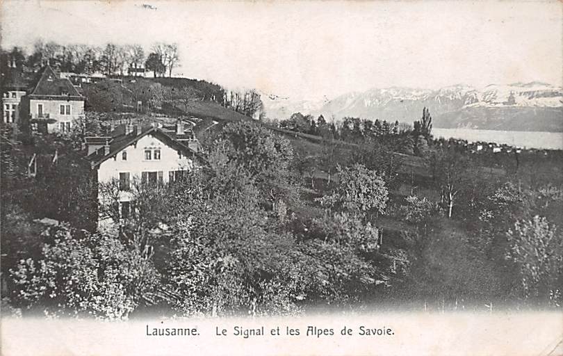Lausanne, Le Signal et les Alpes de Savoie