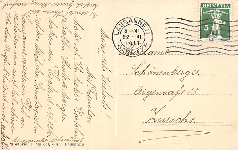 Lausanne, Pensionat catholique de demoiselles